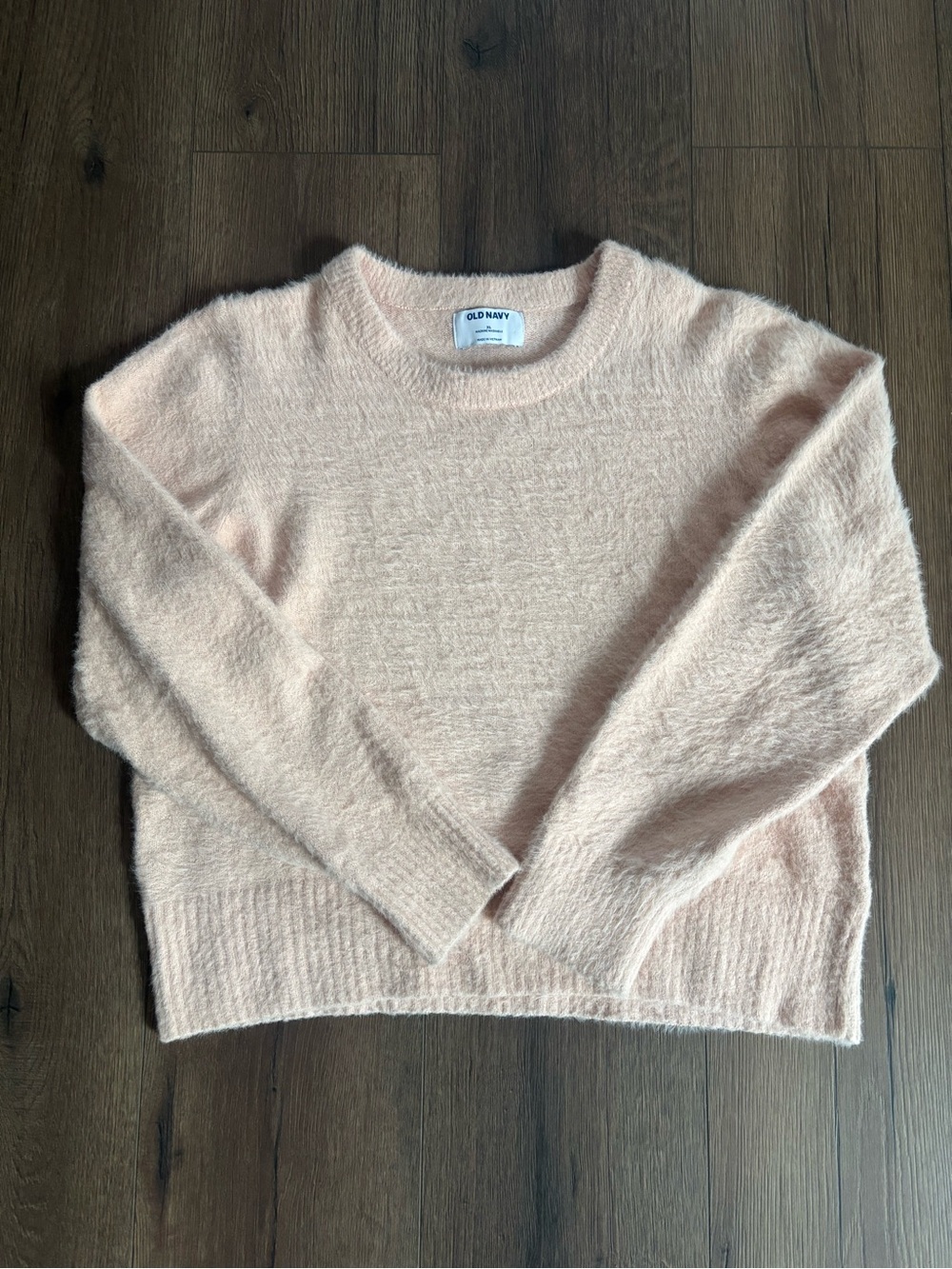 Old Navy Women's Fuzzy Sweater - Blush Pink